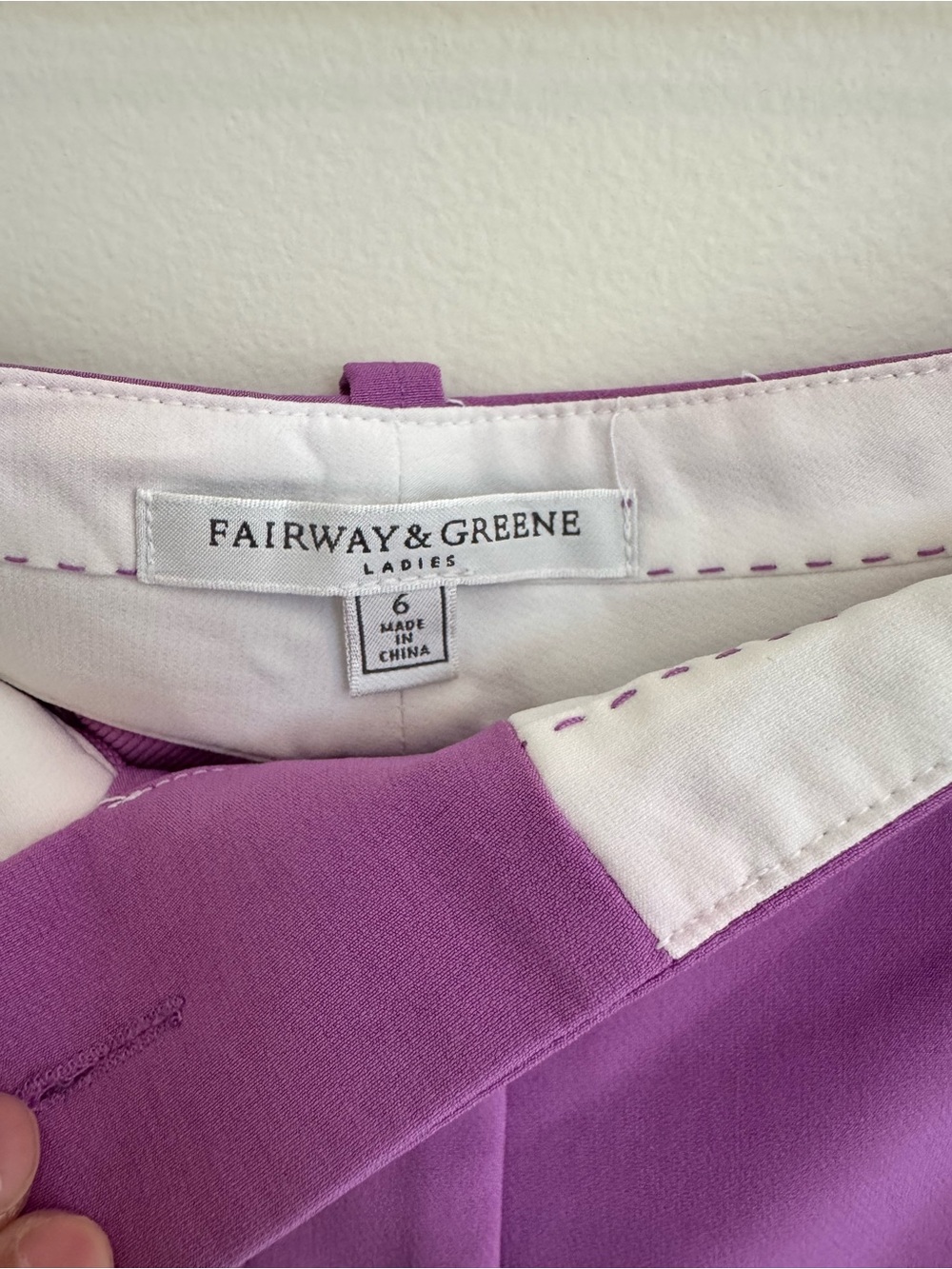 Fairway & Greene Vibrant Purple Bermuda Shorts - Picture 3 of 3
